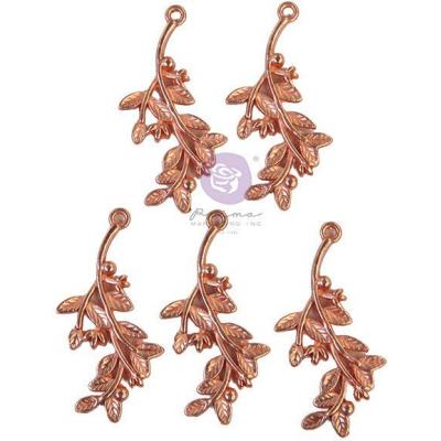 Prima Marketing Watercolor Floral Charms - Metal Charms